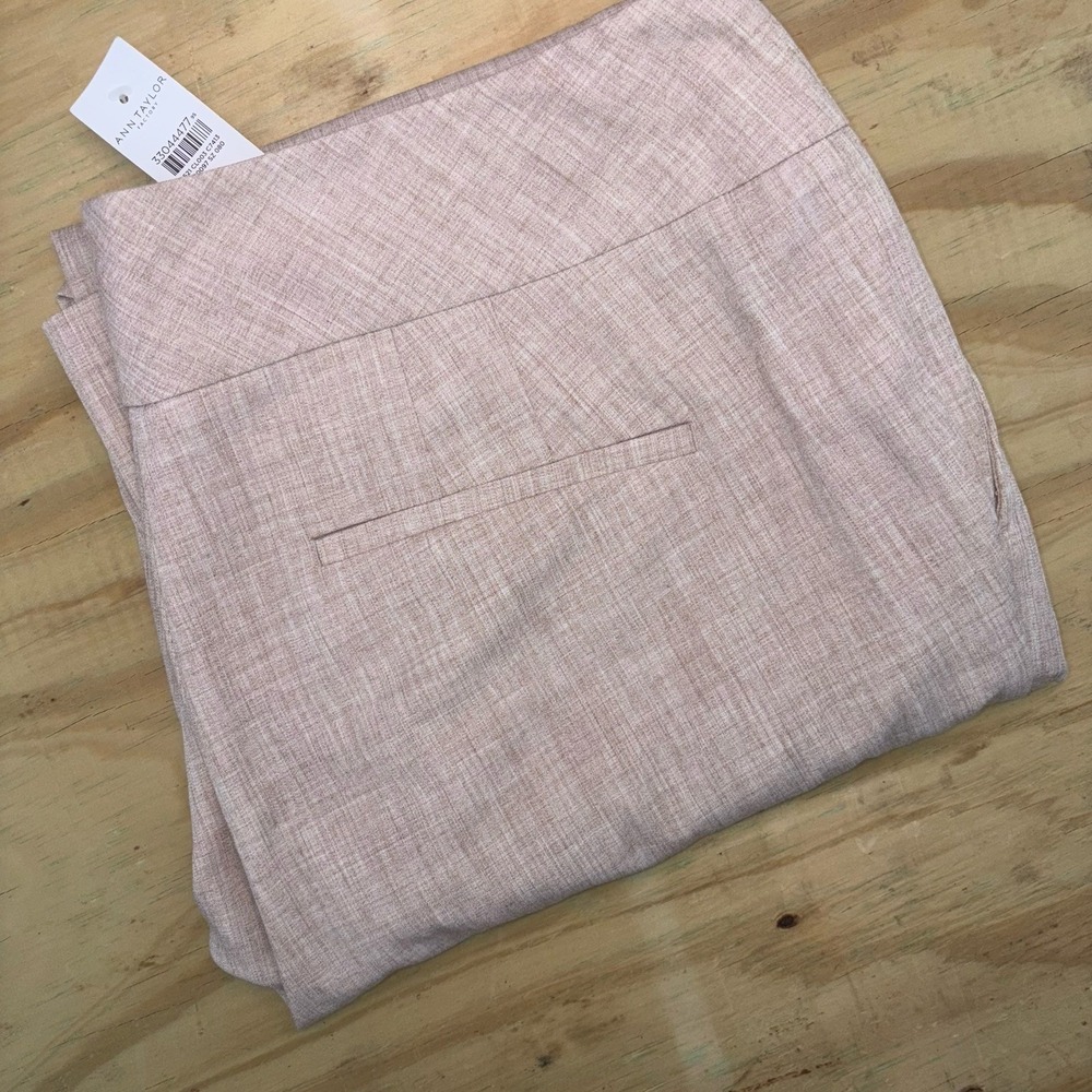 Ann Taylor Size 8‎ Curvy Trouser Leg Dress Pants Tan New